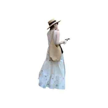 The Temptation Of The Muse Sleeveless Dress Women's Apricot