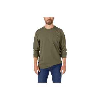Dickies Leather Long Sleeve Pocket T-Shirt T-Shirt Men's Green