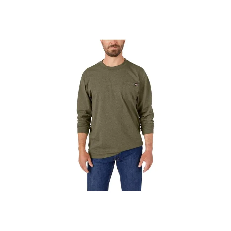 Dickies Leather Long Sleeve Pocket T-Shirt T-Shirt Men's Green-0