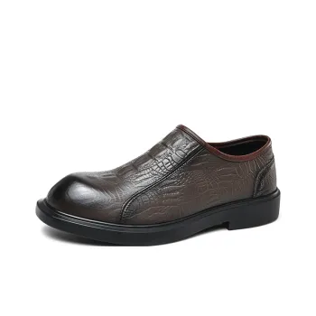 PLO CART Men's Casual Shoes Men Low Top Black/Brown