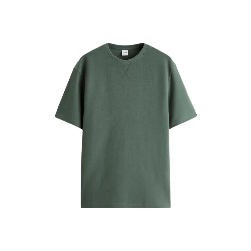 ZARA T-Shirts Men Dark Green-0