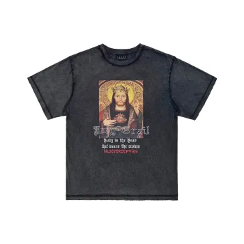 False Perception SS24 T-Shirt Unisex Washed Black