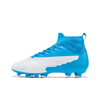 QIUTEXIONG FG Rubber Long Studs Soft Ground Firm Ground Slip Resistant Soccer Shoes Unisex
