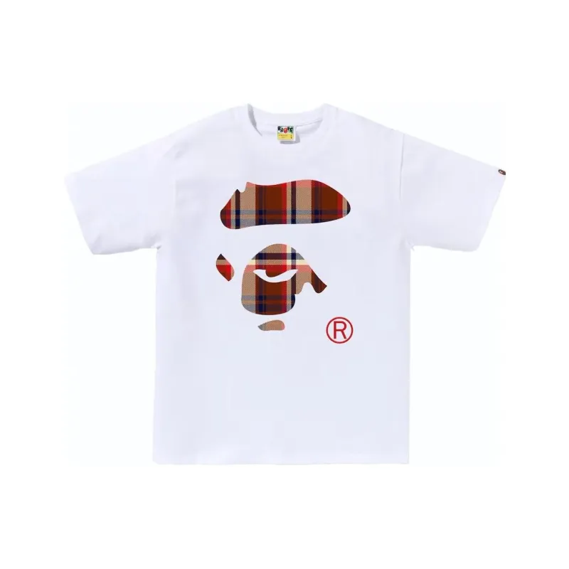 Bape Check Ape Face Tee-0