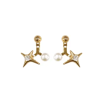 Rhymes Gold Plated Copper Earrings Women's