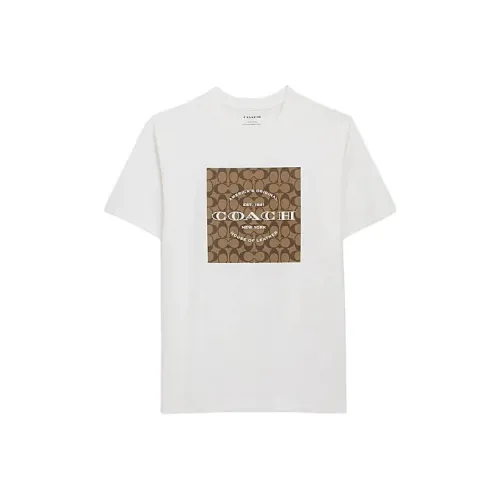 COACH T Shirts Men White
