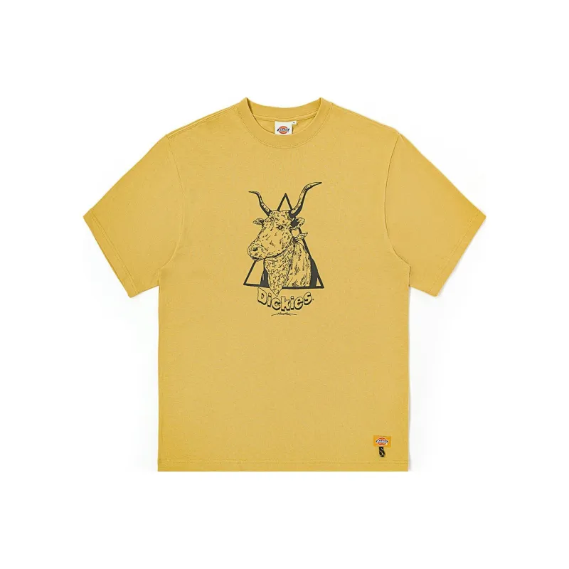 Dickies T Shirts Men Yellow/C7E-0