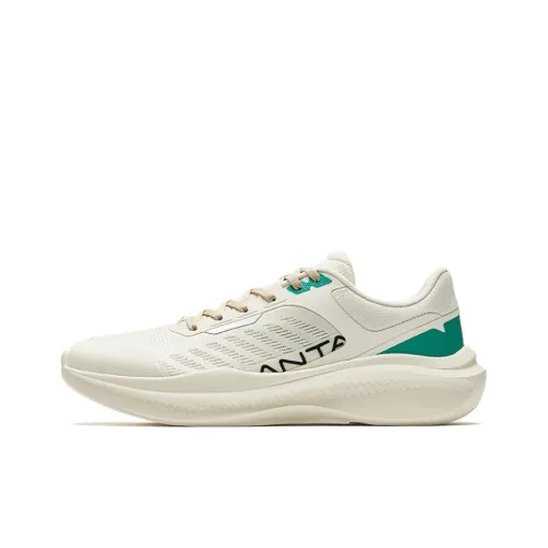 Anta Durable Breathable Low Top Training Shoes Men's White Green