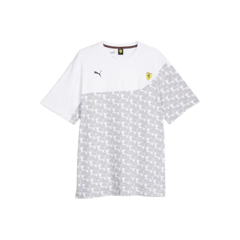PUMA FERRARI RACE T-Shirts Men White-0
