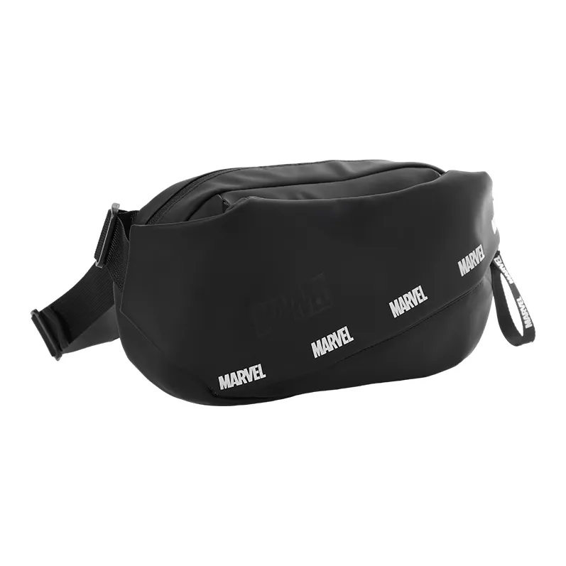 MESUCA MARVEL Fabric Shoulder Bag Crossbody Bag Fanny Pack Men's Black-2