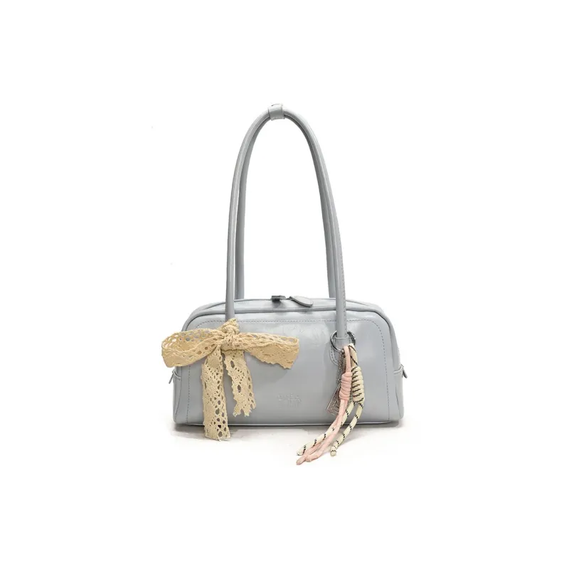 Yalu PU Shoulder Bag Regular Women's Pink/White/Silver/Black/Blue-28