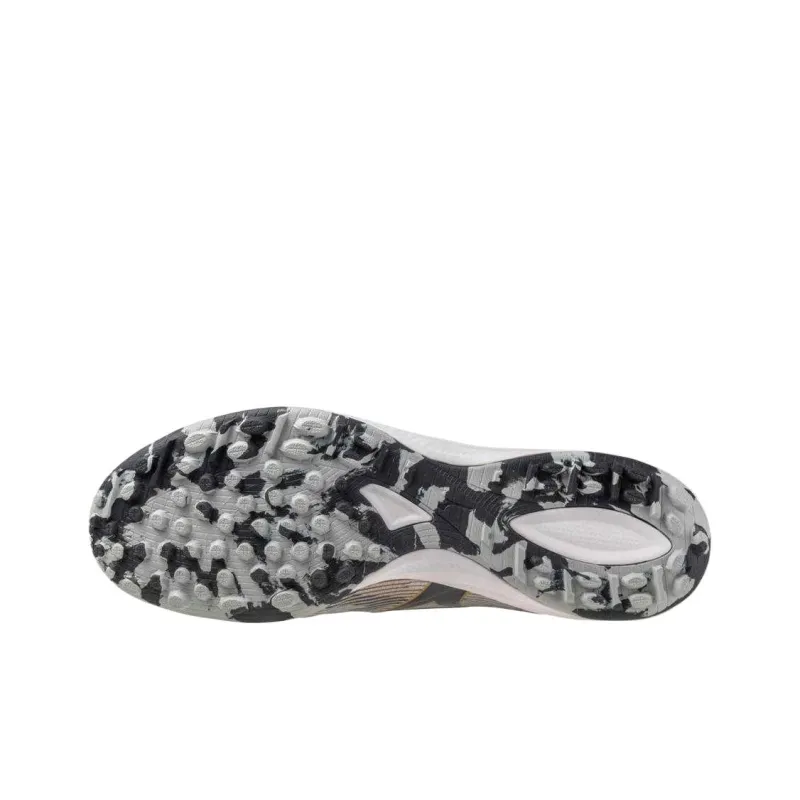 Mizuno Alpha 2 Soccer Shoes Unisex Silver Gold-4