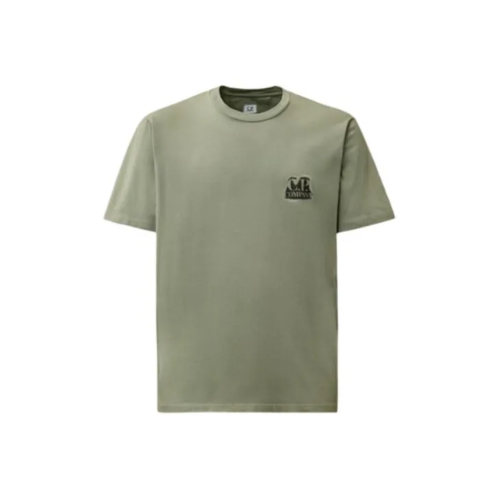 C.P. Company Logo Printed Crewneck T Shirt-0