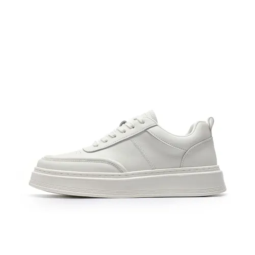 Haobin Low Top Skateboard Shoes Men's White