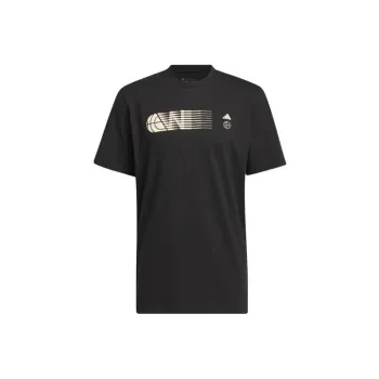 Adidas Worldwide Hoops City Graphic Tee T Shirt Men's Black