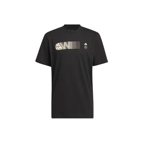 Adidas Worldwide Hoops City Graphic Tee T Shirt Men's Black