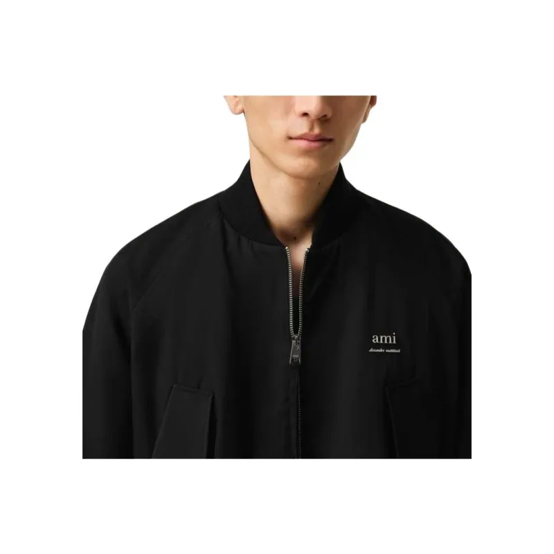 AMIPARIS Paris Twill Bomber Jacket-4
