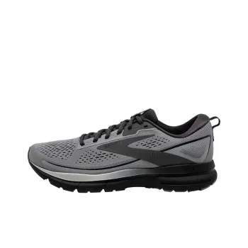 Brooks Trace 3 Cushioning Breathable Low Top Running Shoes Men's Gray
