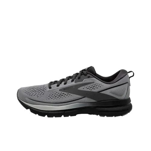 Brooks Trace 3 Cushioning Breathable Low Top Running Shoes Men's Gray