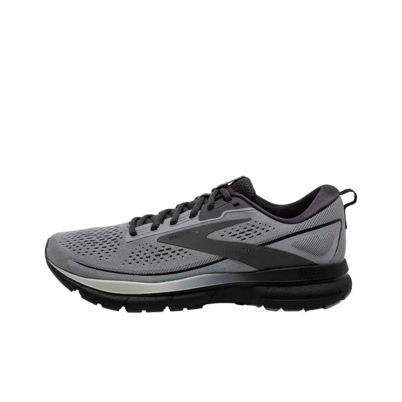Brooks Trace 3 Cushioning Breathable Low Top Running Shoes Men's Gray-0