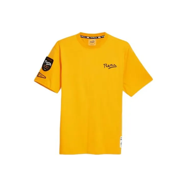 PUMA X Black Fives Rens 100 T-Shirts Men Yellow-0
