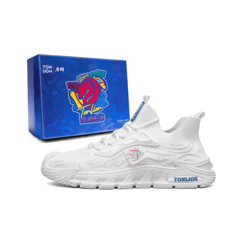 Tonlion Slip Resistant Breathable Lightweight Low Top Running Shoes Men's-0