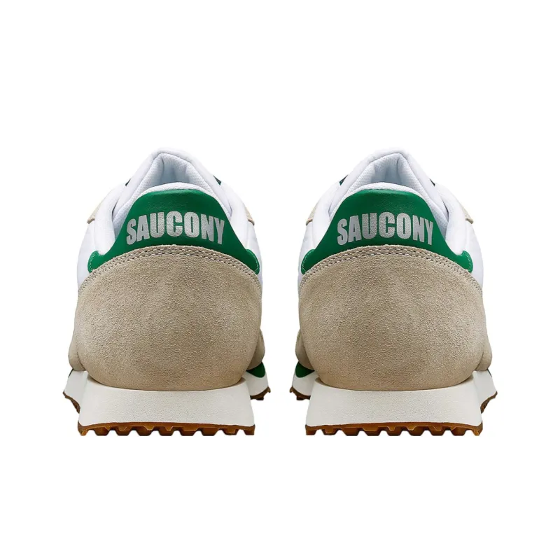 Saucony DXN Trainer Anti Slip Wear Resistant Low Top Casual Running Shoes Unisex White Green-4
