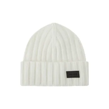 MOSCHINO Sheep Wool Beanies Unisex White