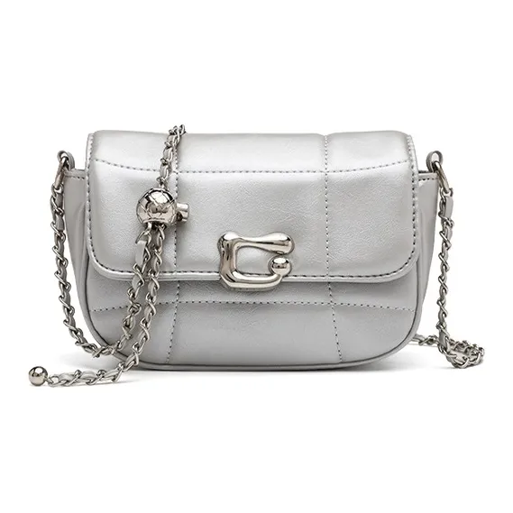 Jade En Plus PVC Crossbody Bag Regular Women's Black/Silver-9
