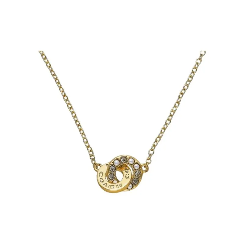 COACH Brass Necklaces Women's Gold-0