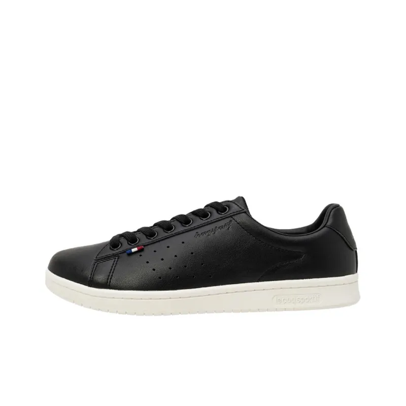 Le Coq Sportif LA ROLAND Cushioning And Breathable Low Top Casual Shoes Unisex Black-0