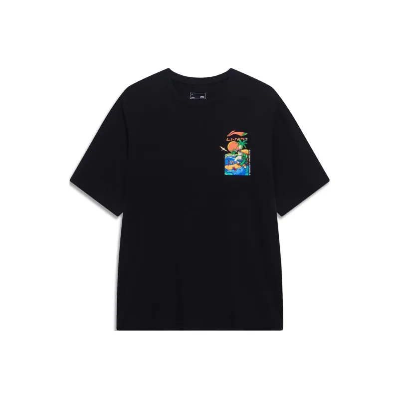 LiNing Sports Life Collection T Shirt Unisex Black-0