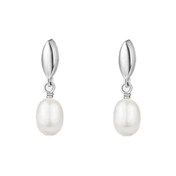ZHOUBAIFU Pearl Earrings Unisex