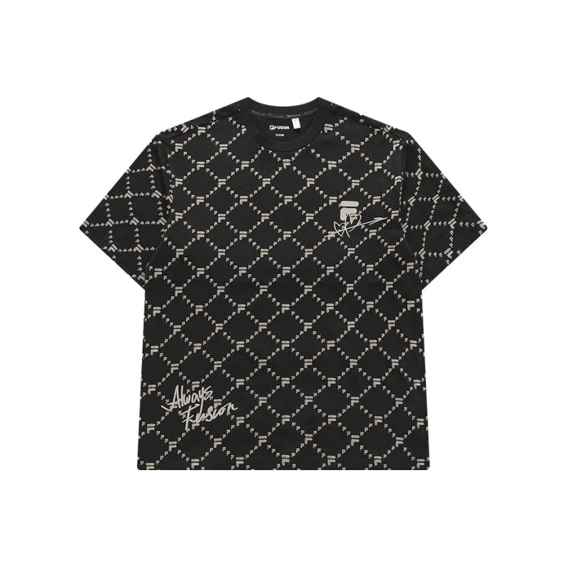 FILA FUSION FOB T Shirt Unisex Jet Black-0