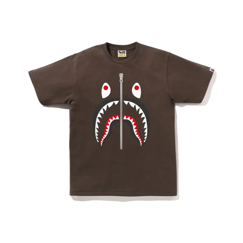 A BATHING APE Splinter Camo Shark Tee-0