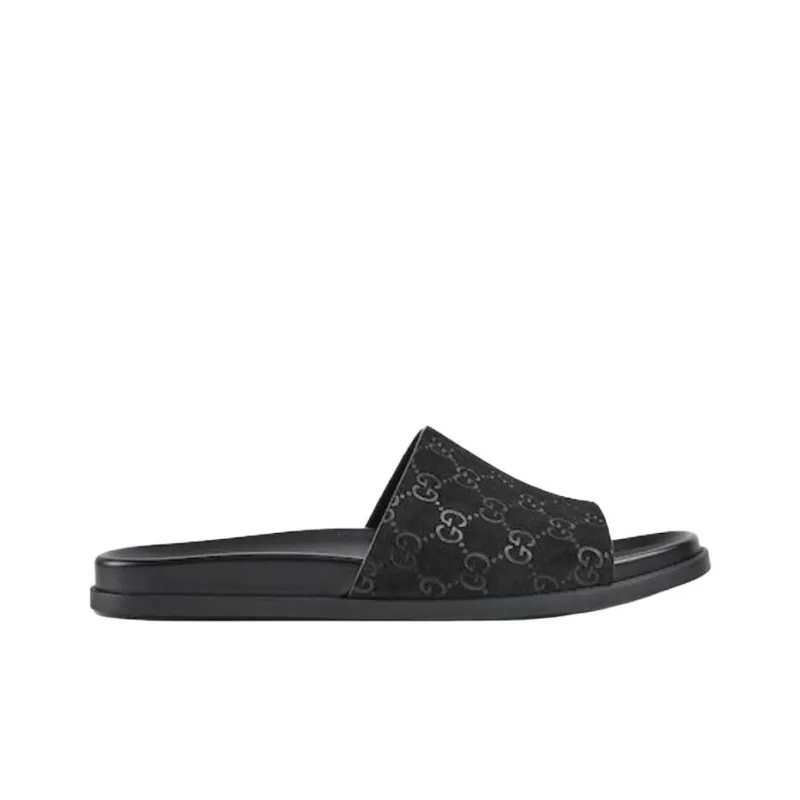 GUCCI Slide Slippers Men's Black-1