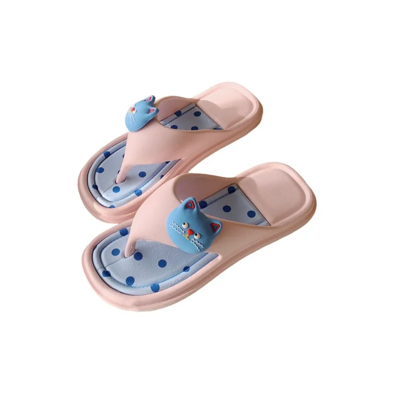Meter Ins Cute Polka Dot Cat EVA Soft Sole, Summer Women's EVA Flip Flops-2
