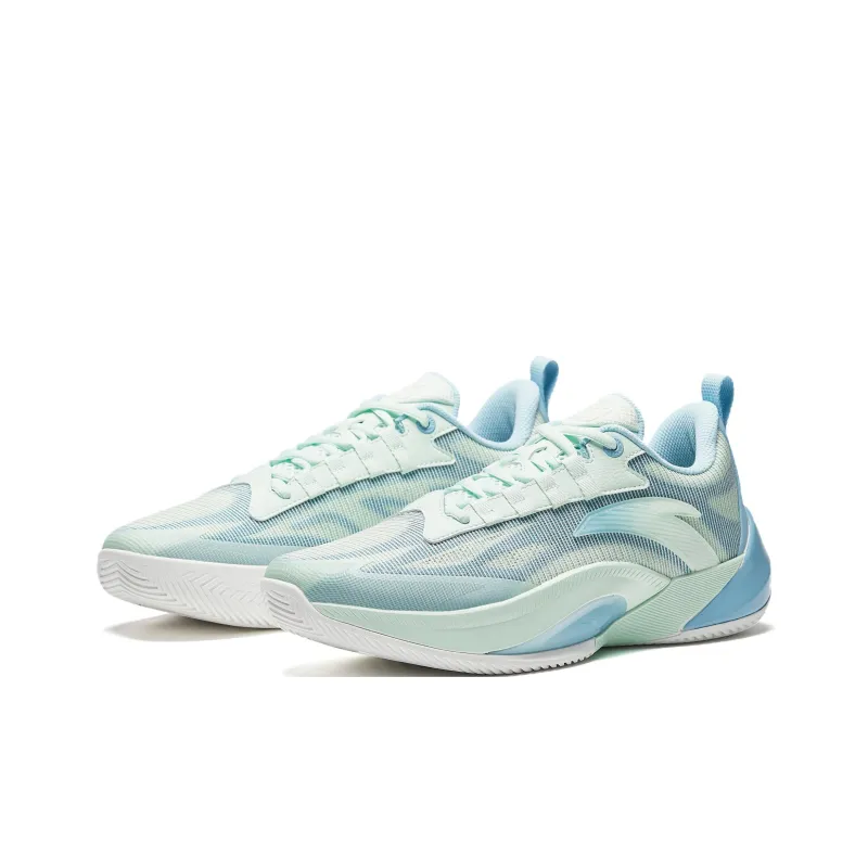 Anta Instant 1 TD Cushioning Wear Resistant Low Top Basketball Shoes Men's Blue Green-2