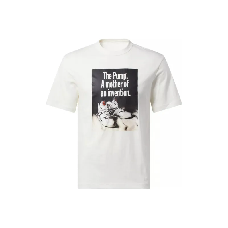 Reebok BB PUMP GRAPHIC TEE T-Shirt Men's White-0