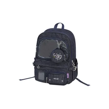 Rosyposy Denim Ins Niche Fashion Backpack Unisex Denim