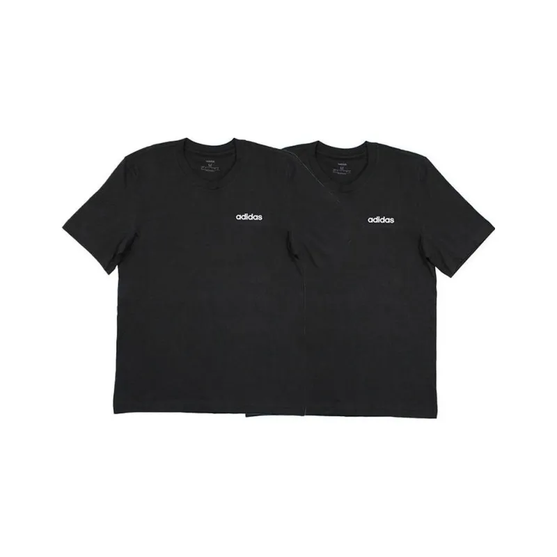 Adidas T Shirt Men's 2 Pack Black-0