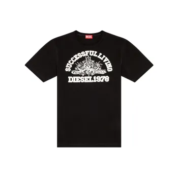 DIESEL T Justil N1 Logo print T shirt