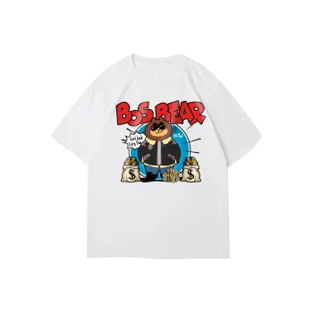 BOS BEAR T Shirts Unisex White