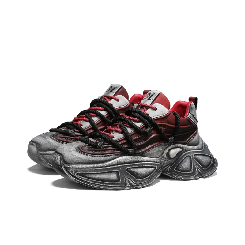 AiJP Anti Slip And Wear Resistant Height Increasing Low Top Chunky Sneakers Men's-10