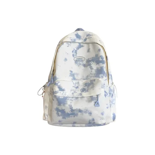 Tonlion Nylon Backpack Unisex Blue/Khaki