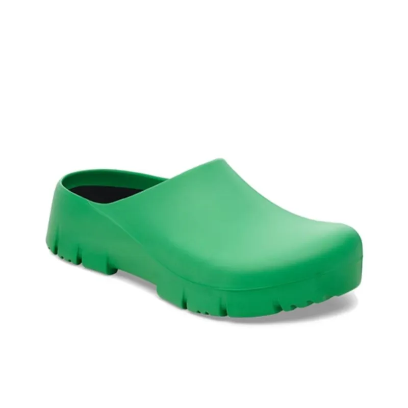 Birkenstock Slip Resistant Closed Toe Slippers Unisex Green Regular Loose Fit-1