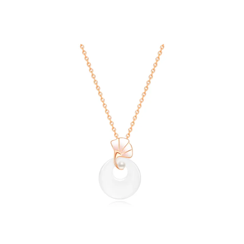 Crafts Women's Chalcedony Jade Necklaces Unisex-4