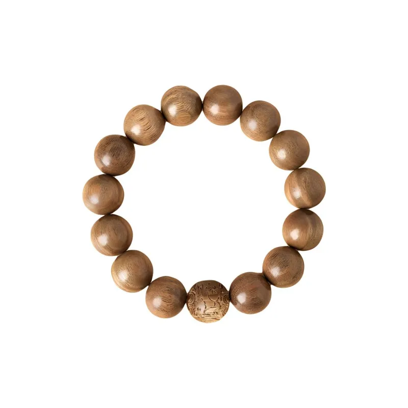 Yi Mingju Green Sandalwood Bracelets Unisex-7