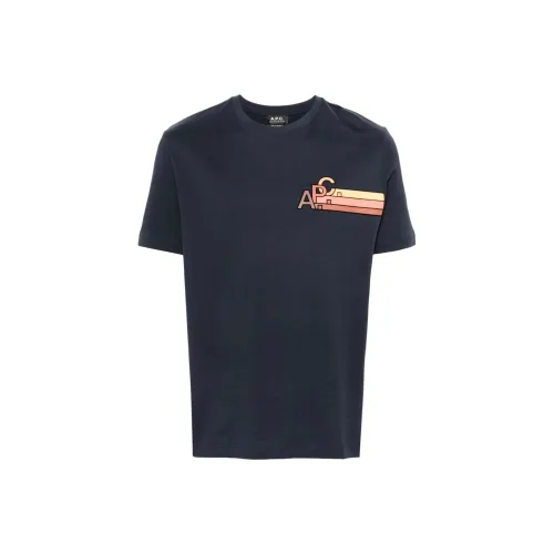 A.P.C T Shirt Men's Marine Blue