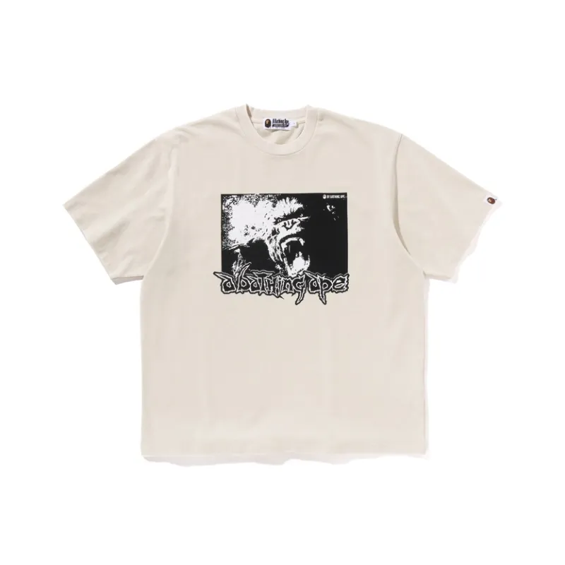 Bape Mad Ape Graphic Acid Wash Relaxed Fit Tee-1